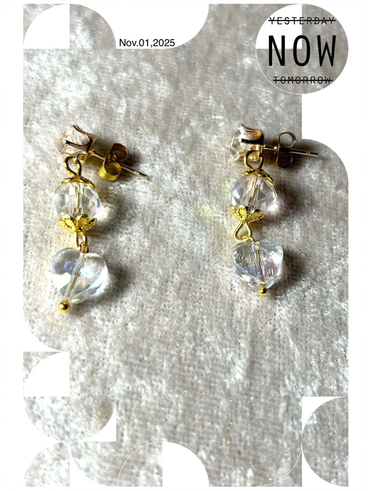 Boucles d’oreilles cristal Estelle