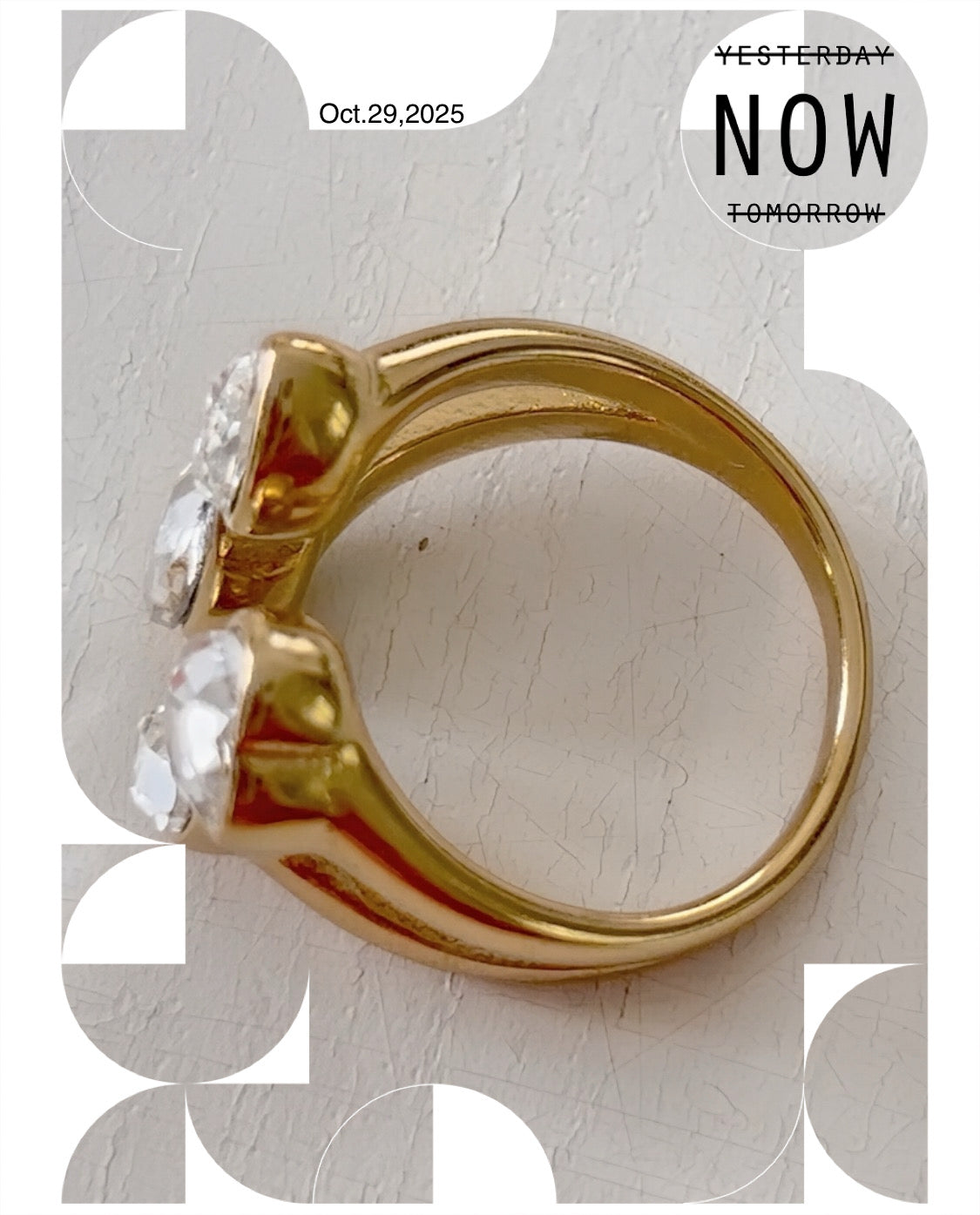 Bague FEVER cristal - réglable