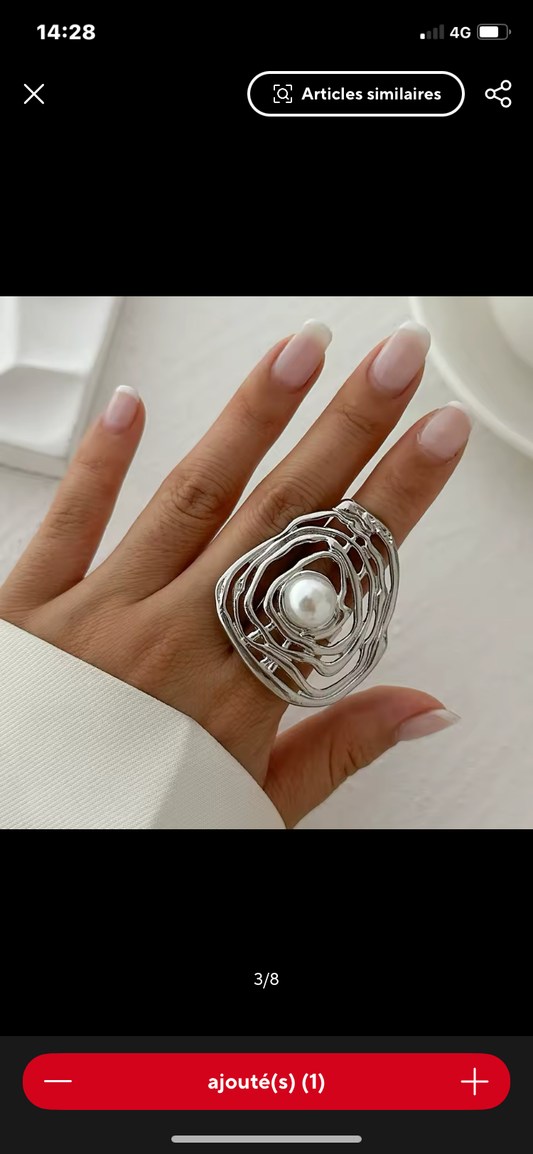 Bague Tourbillon Argent