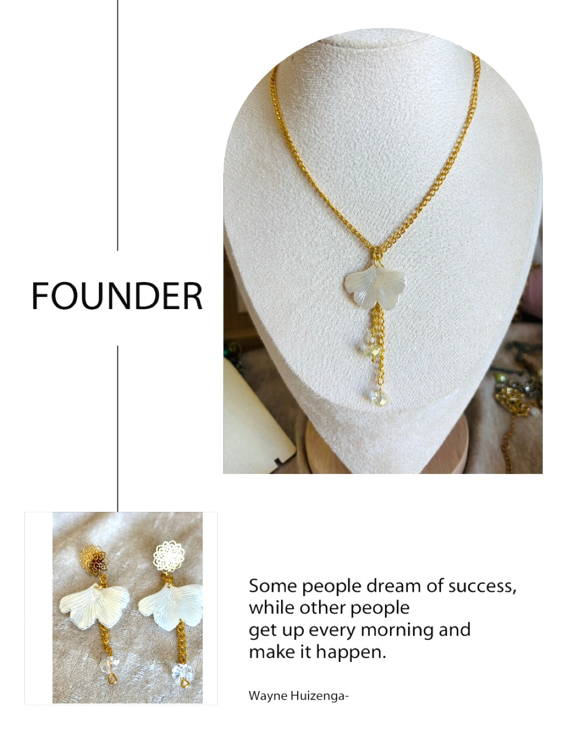 PARURE CARINA Collier et Boucles d’oreilles