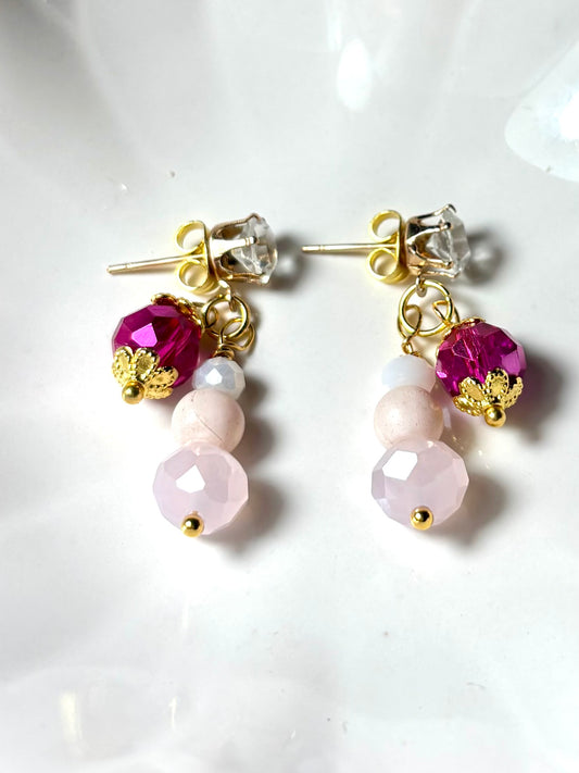 Boucles d’oreilles Rosy