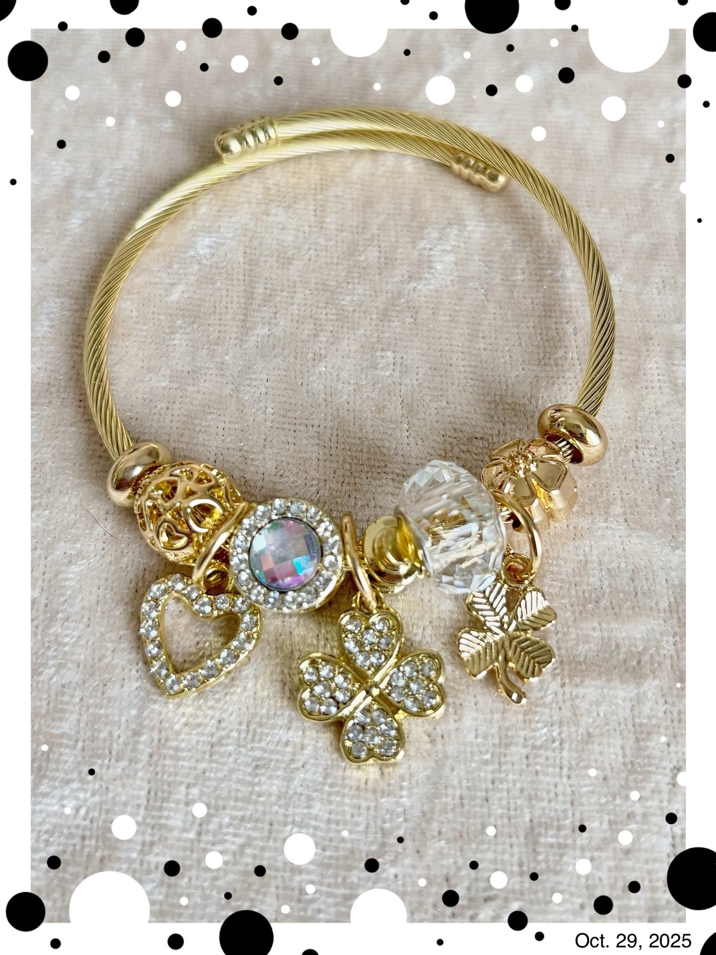 Bracelet Cœur et Trèfle