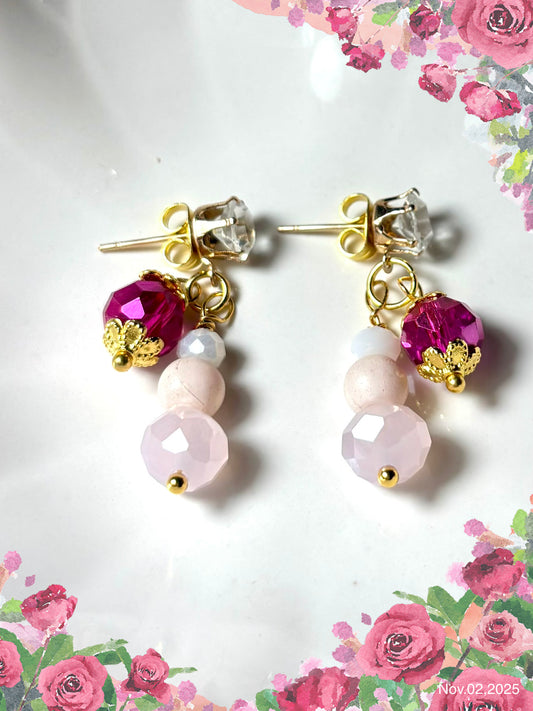 Boucles d’oreilles Rosy