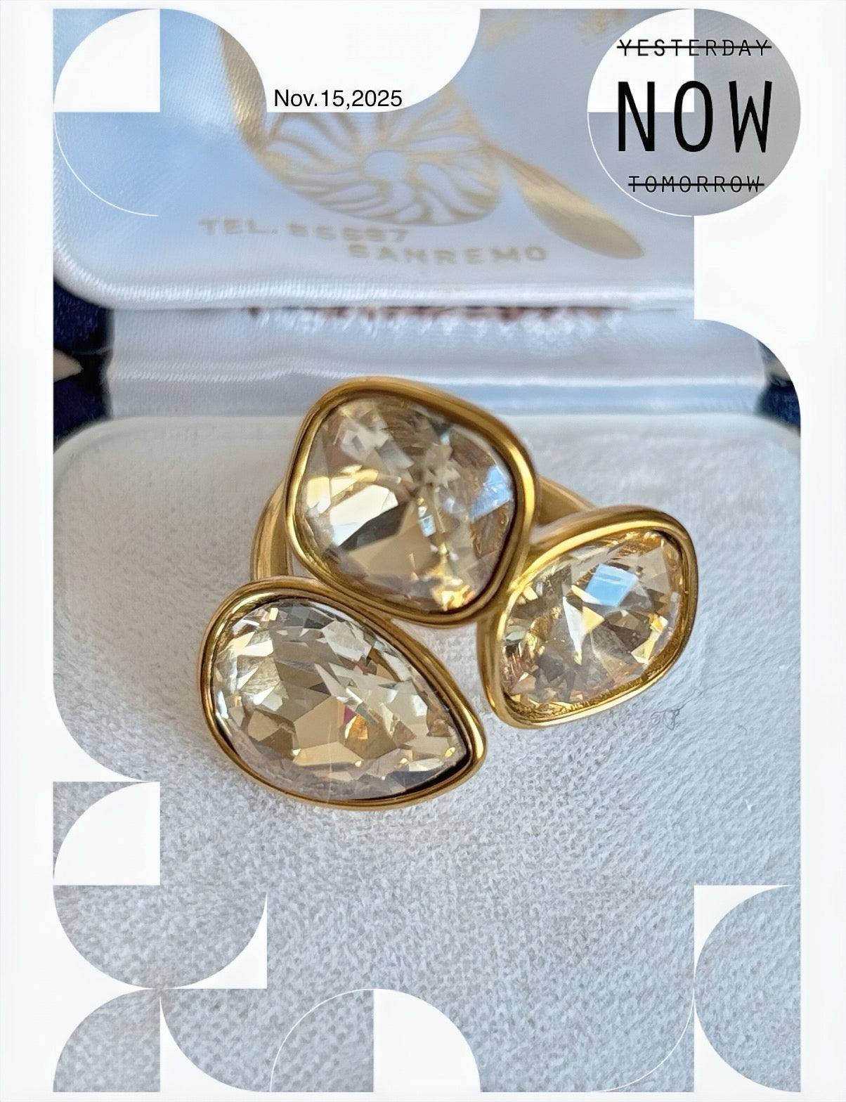 Bague Crystal Étincelle réglable