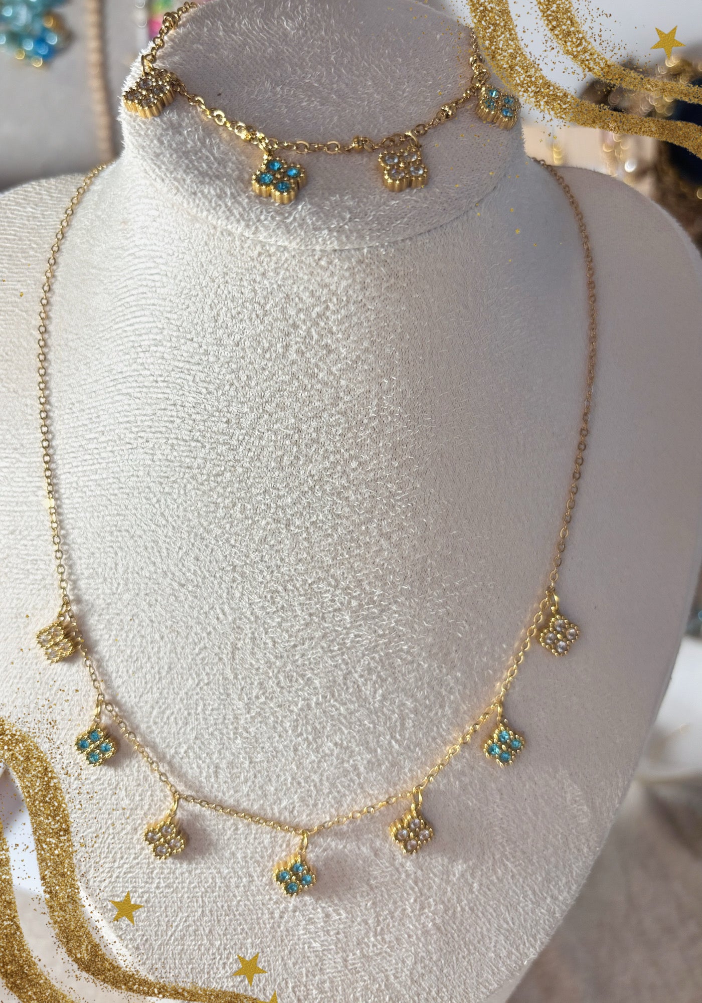 Parure Kalysta collier et bracelet