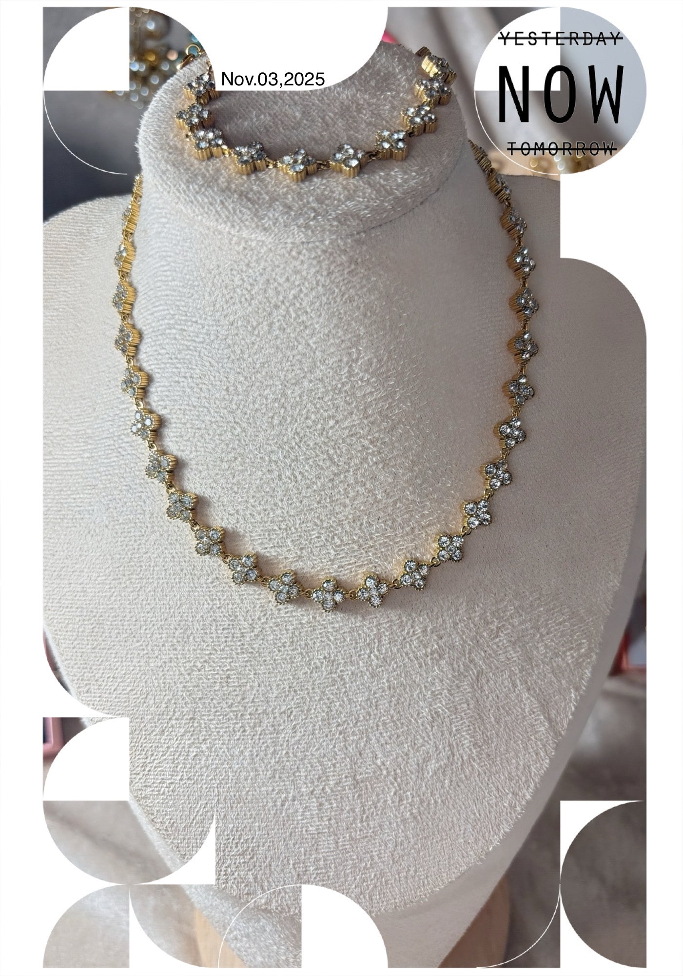 Bracelet SILOE en strass ROSE