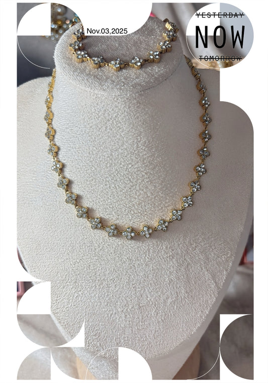 Bracelet SILOE en strass ROSE