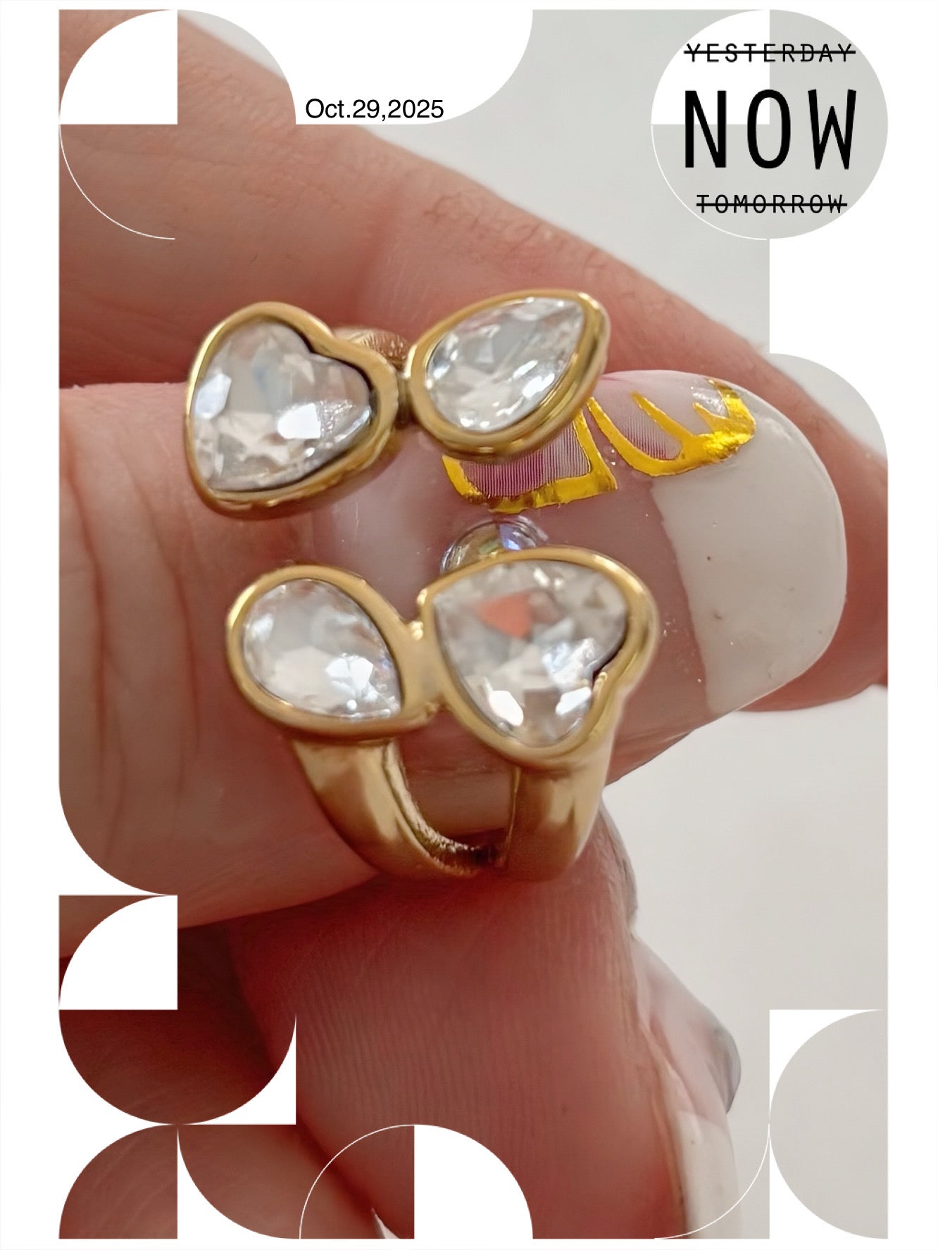 Bague FEVER cristal - réglable