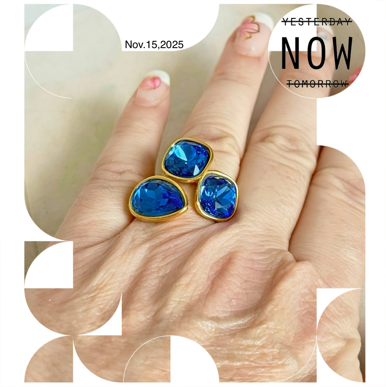 Bague Crystal Étincelle réglable