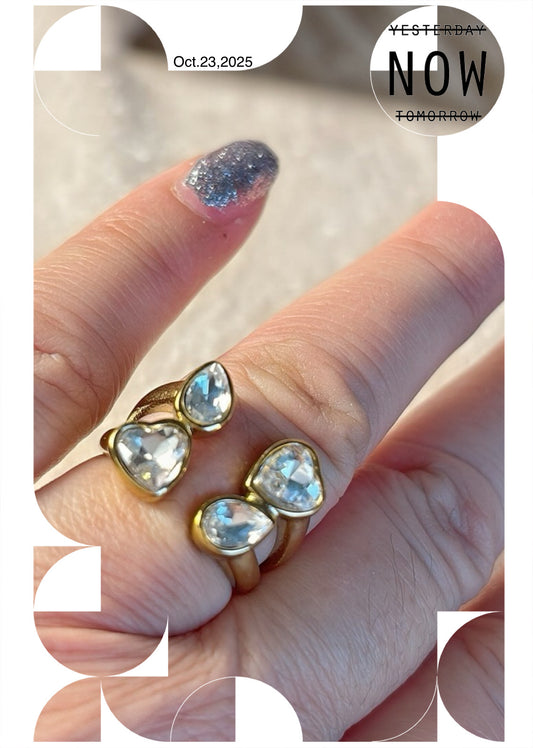 Bague FEVER cristal - réglable