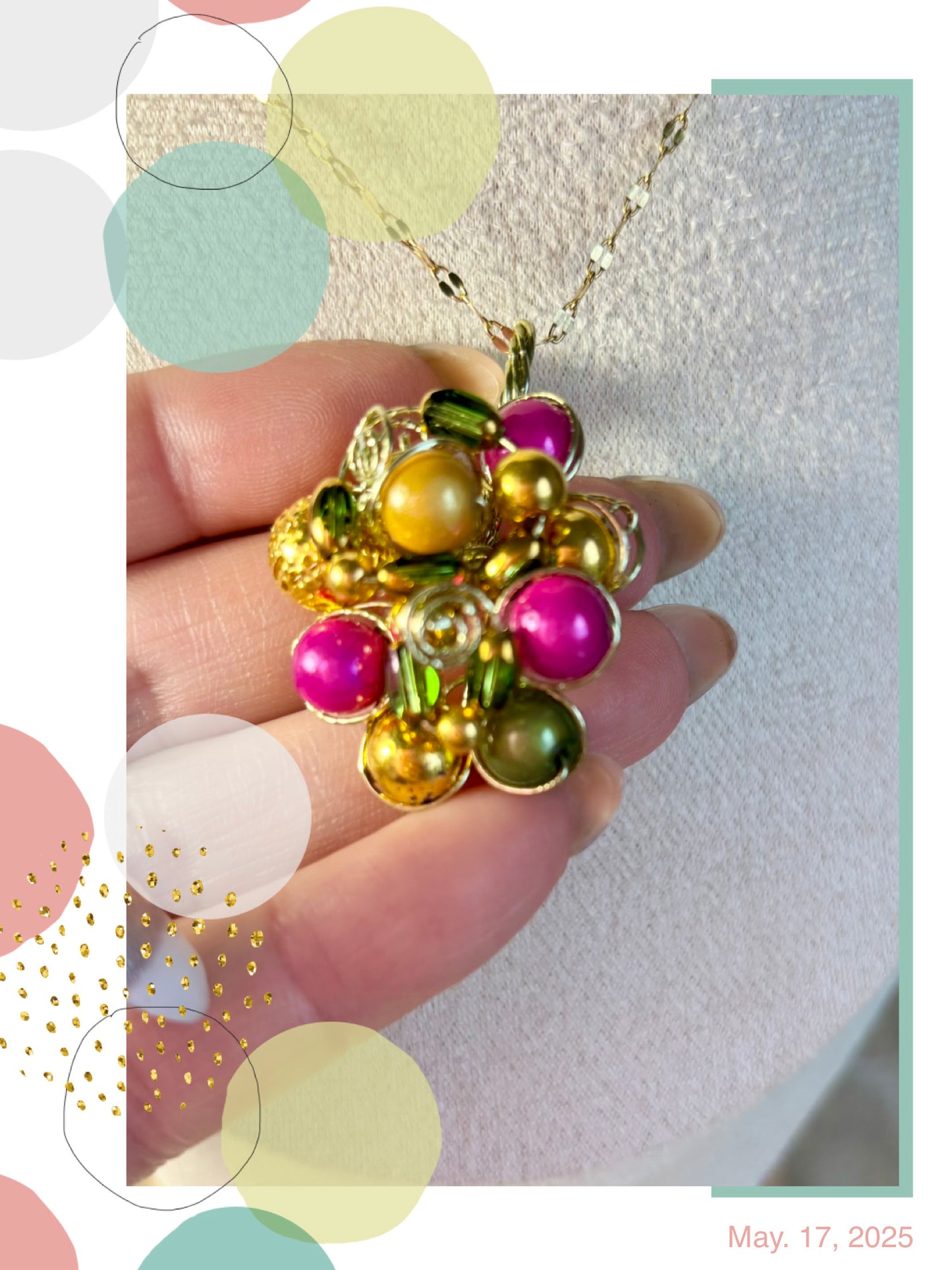 Collier perles Oza