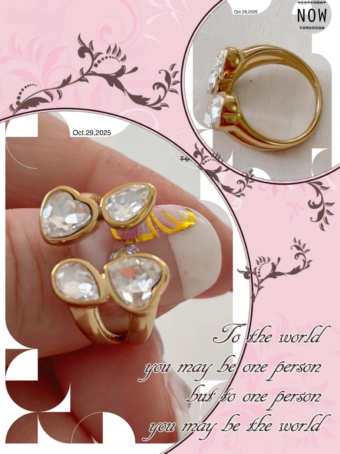 Bague FEVER cristal - réglable