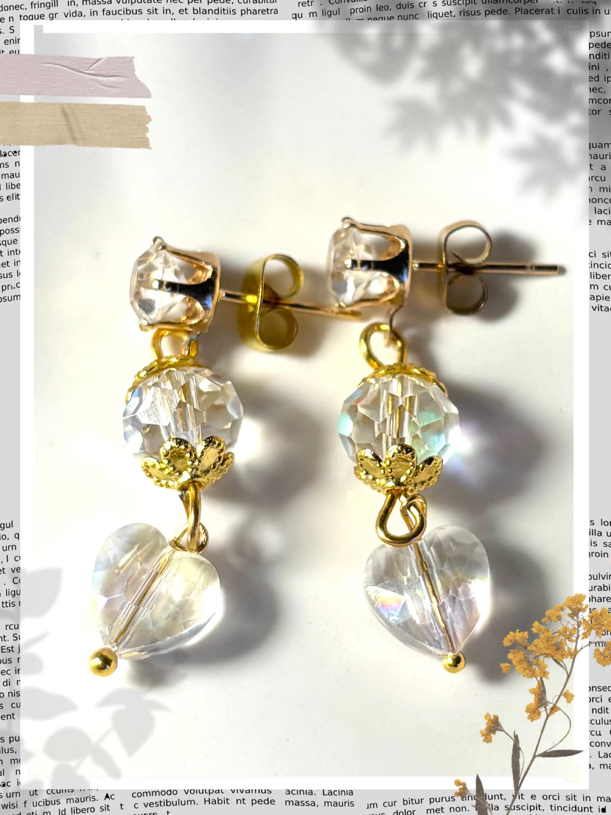 Boucles d’oreilles cristal Estelle